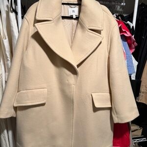 Banana Republic Double Faced Wool Blend Peacoat Size L